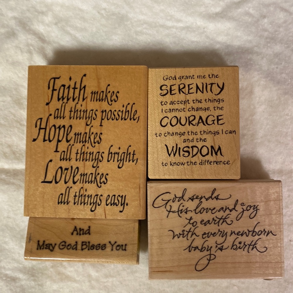 Rubber stamps for card making